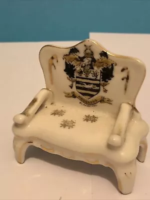 Buy Blackpool Crested Ornate Settee - Crested China - Gemma • 2.50£