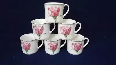 Buy Villeroy & Boch Flora Wild Rose Tea Cups X 6 - 1st Quality • 50£