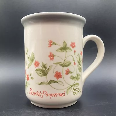 Buy Vintage Scarlet Pimpernel Floral Ceramic Mug Staffordshire Tableware England • 19.95£