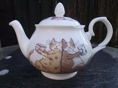 Buy Whittard Of Chelsea Chatsford Anita Jeram Cats & Mouse Sharing A Cuppa Teapot • 12£