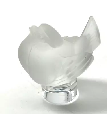 Buy Lalique France Frosted Lovely Sparrow Bird Paperweight  1 3/4  Made In France • 23.98£