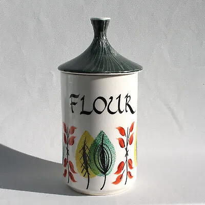 Buy Vintage 1960s Arthur Wood England Large Flour Jar Canister With Lid 4976 • 26£