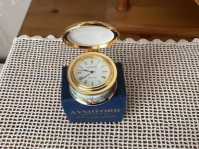 Buy Ayshford Staffordshire England Bone China Small Clock  Thatched Cottage Design • 14.99£