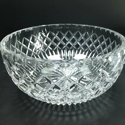 Buy Beautiful Crystal Cut Glass Fruit Bowl 8  Heavy • 15£