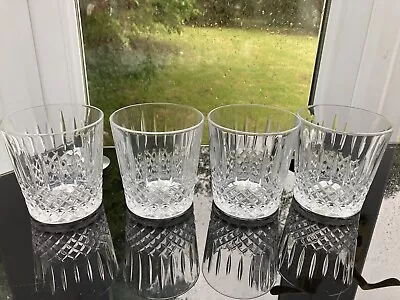 Buy Royal Brierley Lead Crystal Cut Glass Whiskey Tumblers X 4 VINTAGE  • 50£