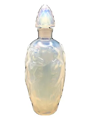 Buy Signed Sabino Paris Opalescent  Art Glass Perfume Bottle Women Nymphs Nude • 109.24£