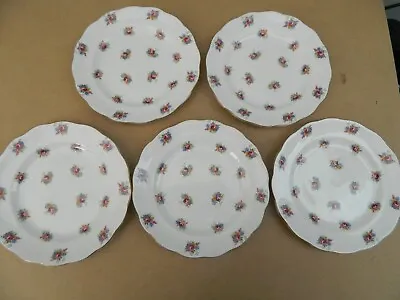 Buy Set Of 5 Royal Standard Small Side Plates, Cakes Sandwiches Etc. Floral Pattern • 19.99£