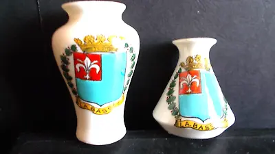 Buy Crested China Ww1 Pair Of  La Bssee - France Vases • 2.25£