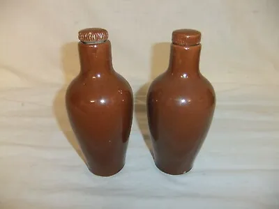 Buy RARE Salutaris Water Co 1905 Antique PAIR Of Stoneware Bottles, Screw Tops 6A5C • 30£