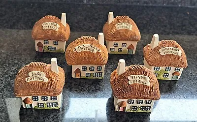 Buy Set Of 6  Babbacombe Pottery Miniature Cottages Herb/spice Pots • 7.99£