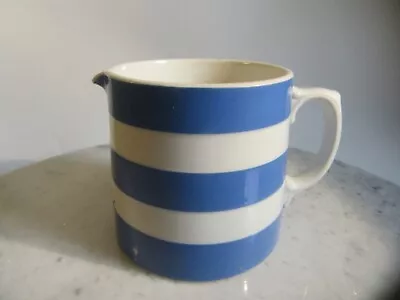 Buy Green &  Co Gresley  Blue And White Cornishware Striped Jug  1 Pt . • 10.95£