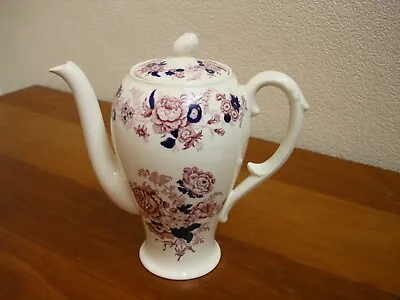 Buy Vintage Royal Cauldon * Majestic * Pattern Coffee Pot Pink / Mullberry Floral • 14£