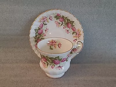 Buy Rosina Queens Bone China Wild Flowers Clover Footed Tea Cup & Saucer Set England • 11.51£