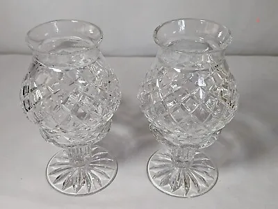 Buy Hurricane Candle Holder Lamp Block Casablanca Crystal Two Piece - Set Of 2 • 18.89£