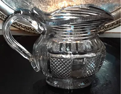 Buy Fine 18th C Waterford Anglo Irish Heavy Lead Crystal Cut Glass Jug Dated 1785 • 39.99£