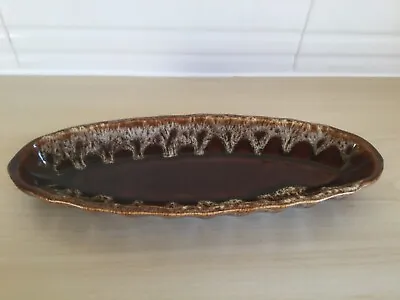 Buy Fosters Pottery Cornish Cookware Brown Boat Shaped Dish • 5£