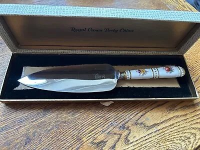 Buy Royal Crown Derby China Cake Slice Server Floral Design Boxed 25cm • 10£