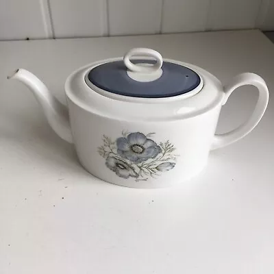 Buy Wedgwood Susie Cooper Glen Mist Bone China Teapot Blue White Floral FO • 20£