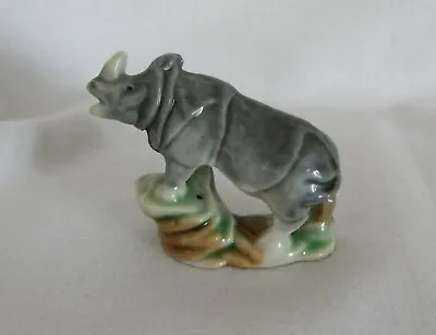 Buy Vintage Miniature Wade Rhino Rhinoceros Figurine • 3.99£
