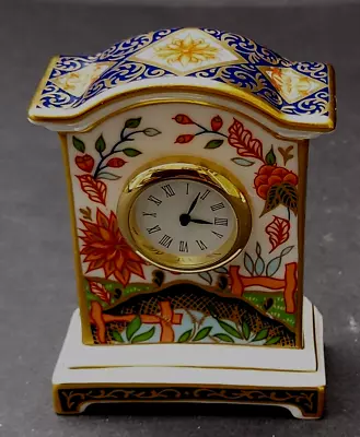 Buy Bone China Royal Crown Derby Haiku Miniature Clock • 18£