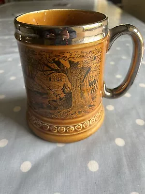 Buy Lotd Nelson Pottery Vintage Fishing Scene Mug/tanker • 5£