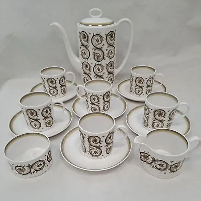 Buy Coffee Set By Susie Cooper 'Venetia' Fine Bone China Set Of Six Great Condition • 24.99£