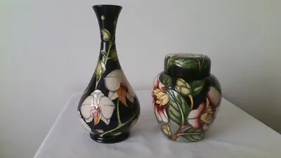 Buy Moorcroft Vase & Ginger Jar From 'chatsworth Weekend' Oct 2001, Ltd Ed, Signed • 230£