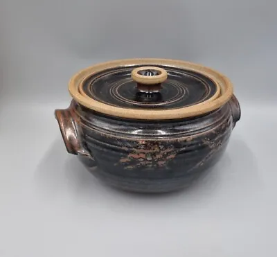 Buy A Large Studio Pottery Lidded Casserole Dish By John Lomas. • 60£