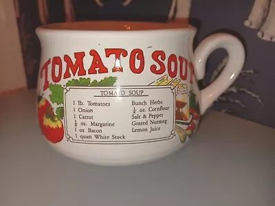 Buy Tomato Soup Mug Vintage Retro Ceramic Mug Recipe Bowl FREE UK 🇬🇧 POSTAGE  • 8.99£