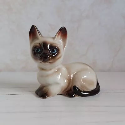 Buy Vaga International Siamese Kitten Cat Ceramic Figurine Vintage 60s 70s Kitch • 12.99£