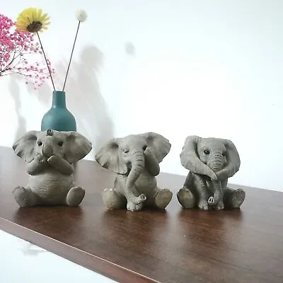 Buy Elephant Statue Decor Lucky Feng Shui Home Figurine Ornament Art Sculpture Gift • 12.76£