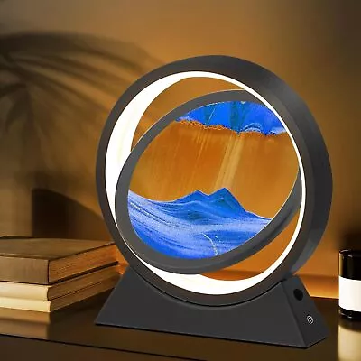 Buy Moving Sand Frame Art Picture Glass 3D Sandscape In Motion Display Flowing Gift • 12.99£