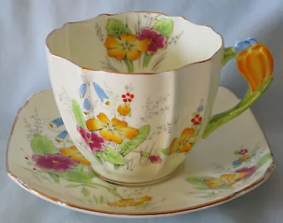 Buy Paragon Cup & Saucer G748 Primrose Replica Service For Her Majesty Queen Mary • 302.67£