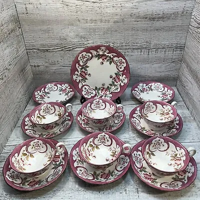 Buy Beautiful Antique Pink Bone China Tea Coffee Set • 60£