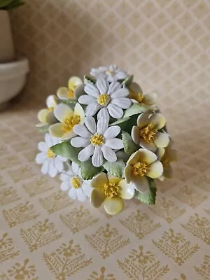 Buy Vintage Royal Doulton Bone China Floral Basket Yellow White Daisies Camomile 3  • 16£
