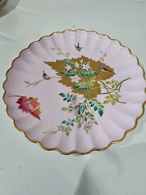 Buy Spode Copeland Pink Guilded Decorative Cabinet Plate Rare Handpainted • 25£