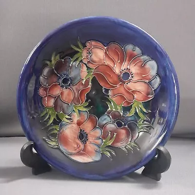 Buy Moorcroft Blue Anemone Pattern  Circular Dish, Bowl Diameter 8½ Inch  • 58.45£