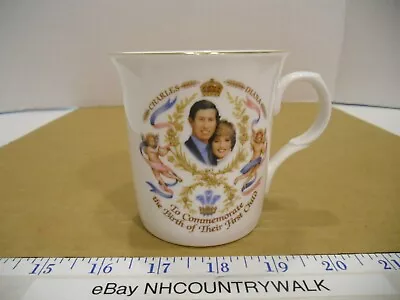 Buy Crown Trent Staffordshire English Fine Bone China Charles & Diana 1st Birth Mug • 16.97£