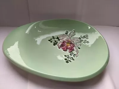 Buy Vintage Carlton Ware - Australian Design, Green Dish With Flower Design • 9.95£