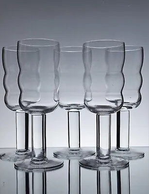 Buy Gunnar Cyren Set Of Five Wine Glass  Frascati  1960s Orrefors Sweden • 113.67£