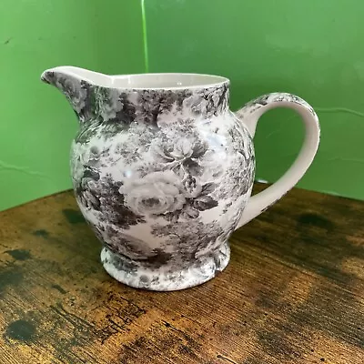 Buy Arthur Wood 1884 White And Grey Floral Small Jug • 10£