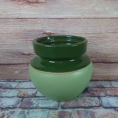 Buy Vintage Green Stoneware Jar Rustic Kitchen Storage Traditional Glazed Utensils  • 14.95£