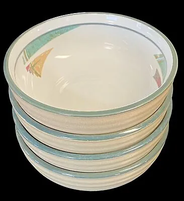 Buy Beautiful Set Of 4 Noritake Stoneware NEW WEST 8696 Cereal Bowls 6 1/2” • 37.92£