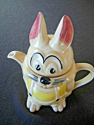 Buy Vintage Bunny Teapot PEK Glazed Character Tea Pot Unusual Collectable • 19.99£