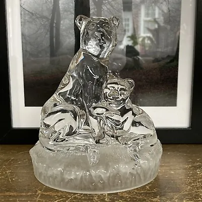 Buy Cristal D'Arques France Crystal Lioness Cub Figure Glass Vintage Rock • 14.95£