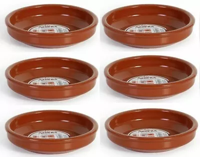 Buy Set Of 6 - Spanish Tapas Pots Terracotta Dishes Size 18cm / Cazuelas • 21.99£