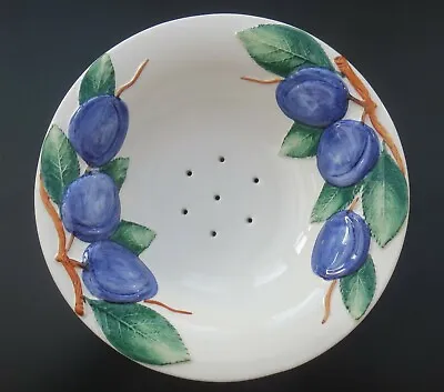 Buy Vintage Italian Bassano 2192/25 Majolica Porcelain Plum Strainer Colander Bowl • 49.99£