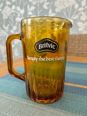 Buy VINTAGE Amber Glass Britvic Jug  Simply The Best There Is  Home Bar Pub  • 9.49£