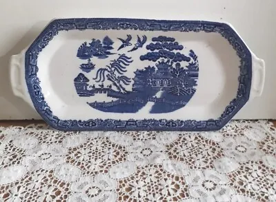 Buy Vintage Lovely Solian Ware/Soho Pottery Willow Pattern  Platter • 36£