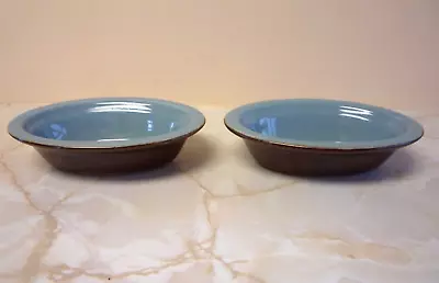 Buy TWO SMALL VINTAGE DENBY STONEWARE DISHES 6  X 4 1/4  X 1 1/2  H • 16£